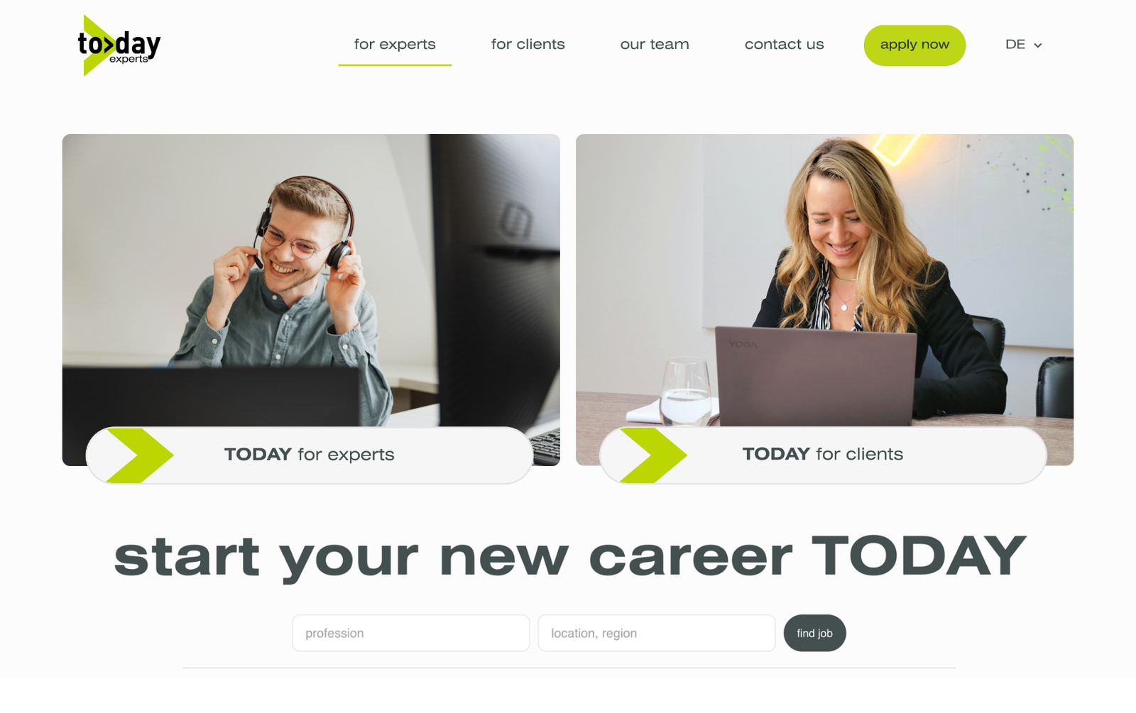 TODAY experts Website