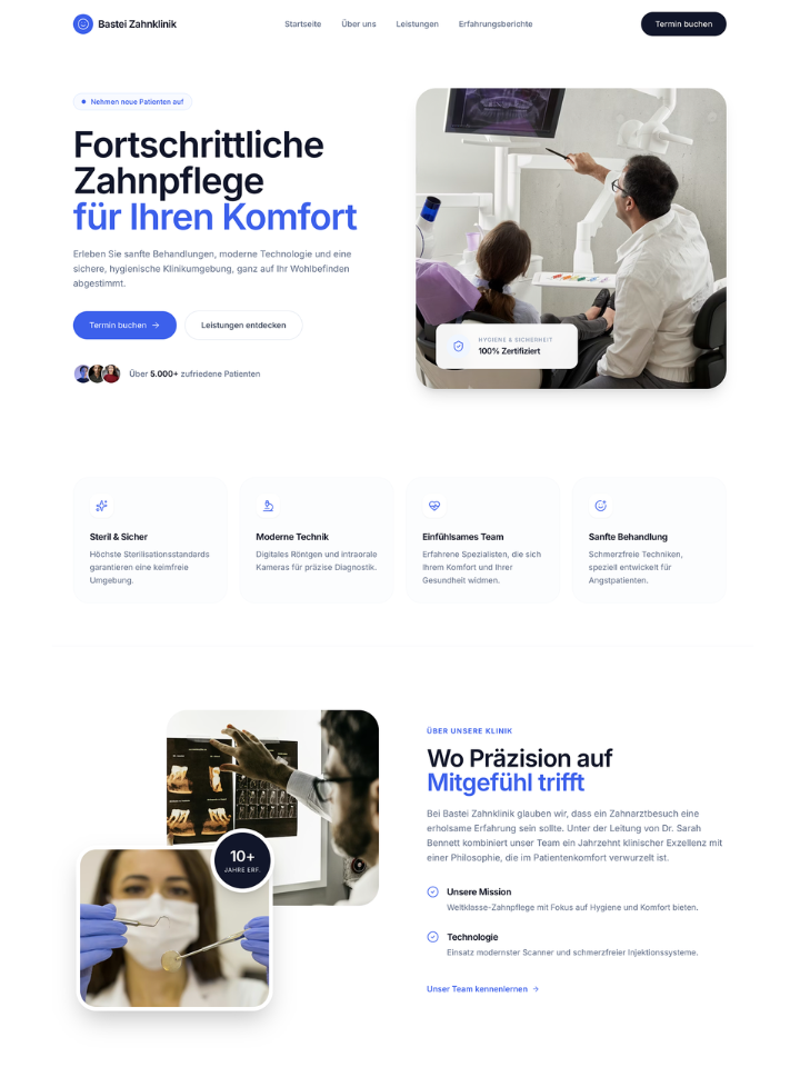 Zahnarzt Website